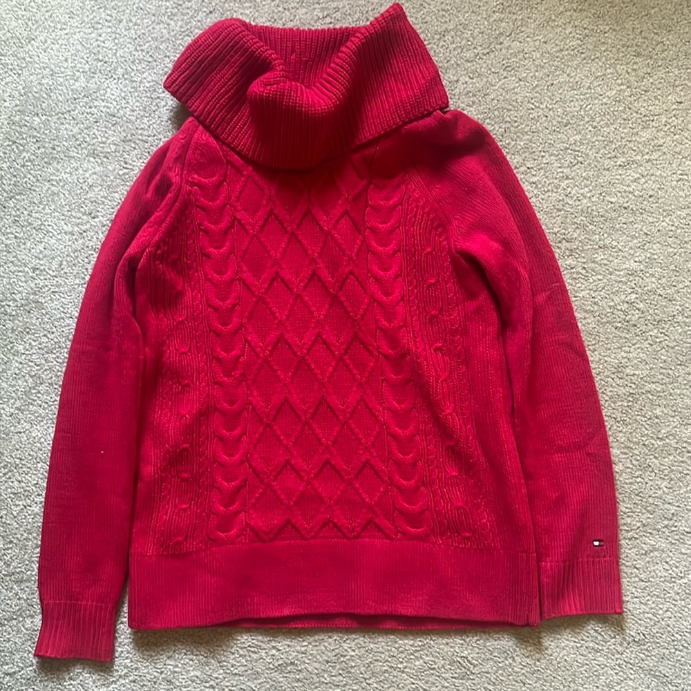 Tommy Hillfiger red sweater XS